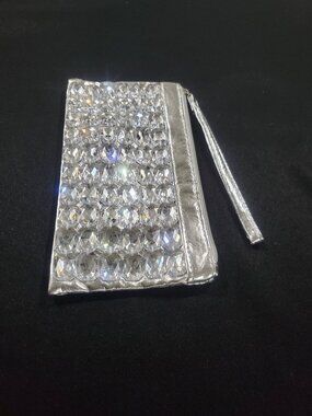 Glimmer and Glow Rhinestone Studded Hand Bag Clutch Dated 2010 Avon